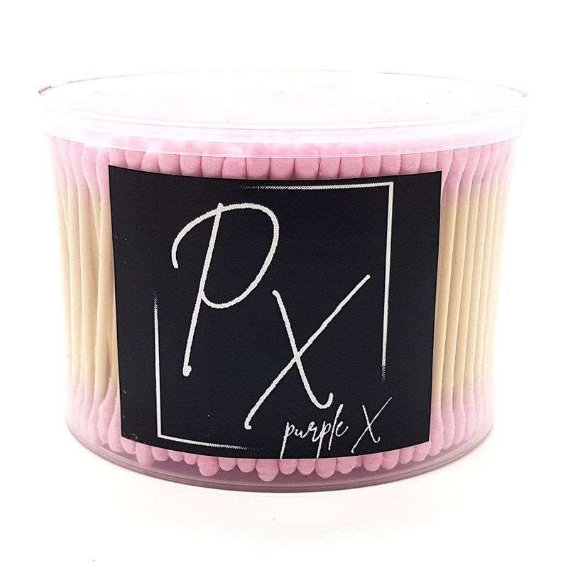 purpleX Eco-Friendly Bamboo Earbuds x 500 - Cotton Buds Pack - Pink