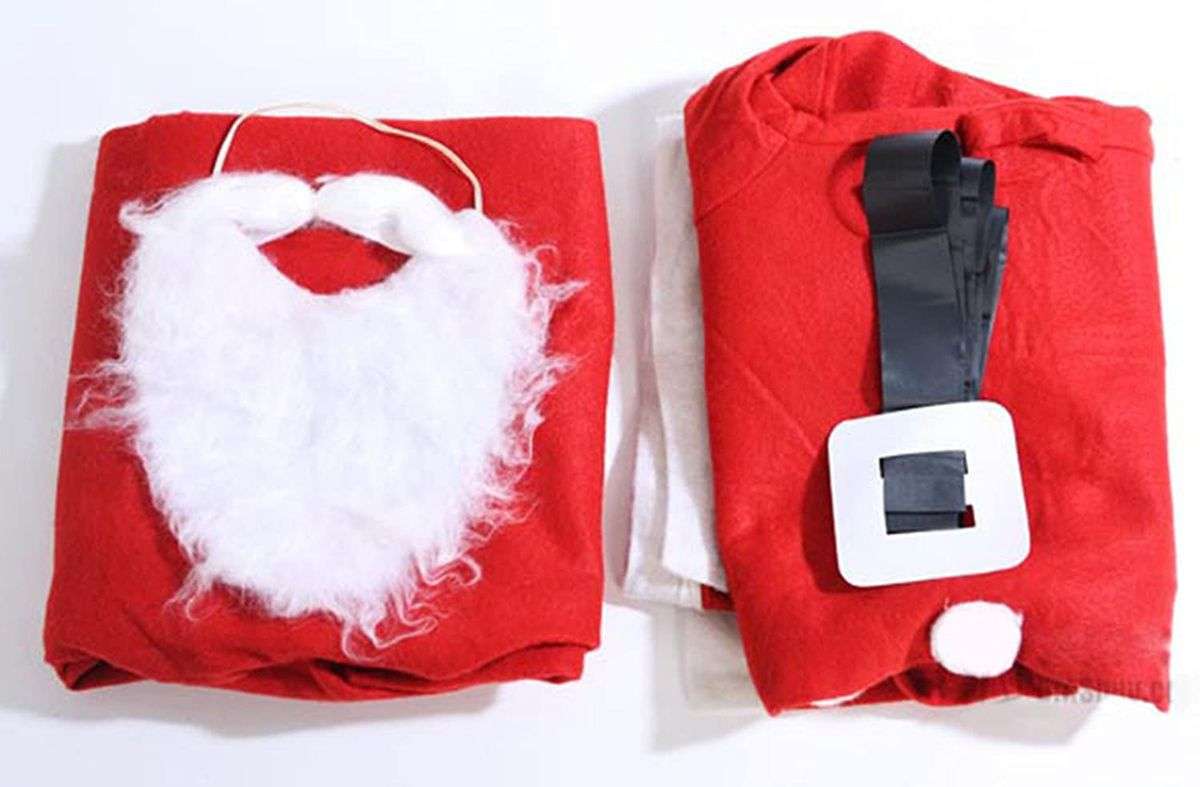 Christmas Santa Claus Suit with Santa Hat & sack - Cosplay Outfit
