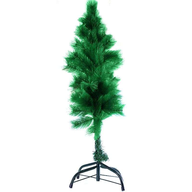 Bufftee Christmas Pine Tree 1.2m - Portable - Plastic Stand - Pine Green