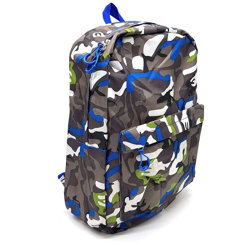 Camouflage back to School Backpack 20L- Blue