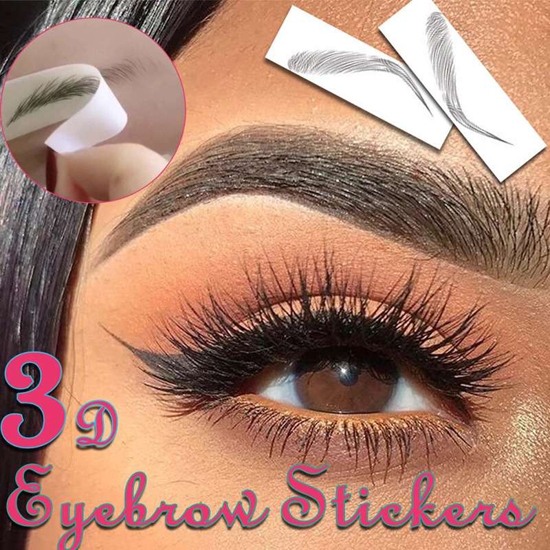 Eyelash Perming Kit Eyebrow stickers & Spoolie Brush