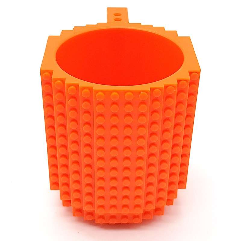 Bufftee Build a Brick Mug With Lego style Blocks-2 Pack