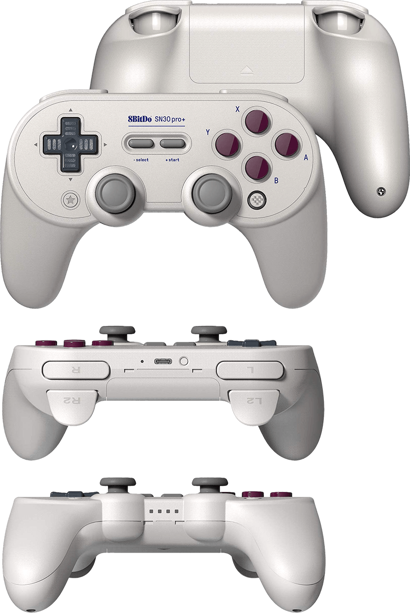 8Bitdo SN30 Pro+ USB / Wireless Controller - G Classic (PC / Switch)(New) - 8bitdo 500G