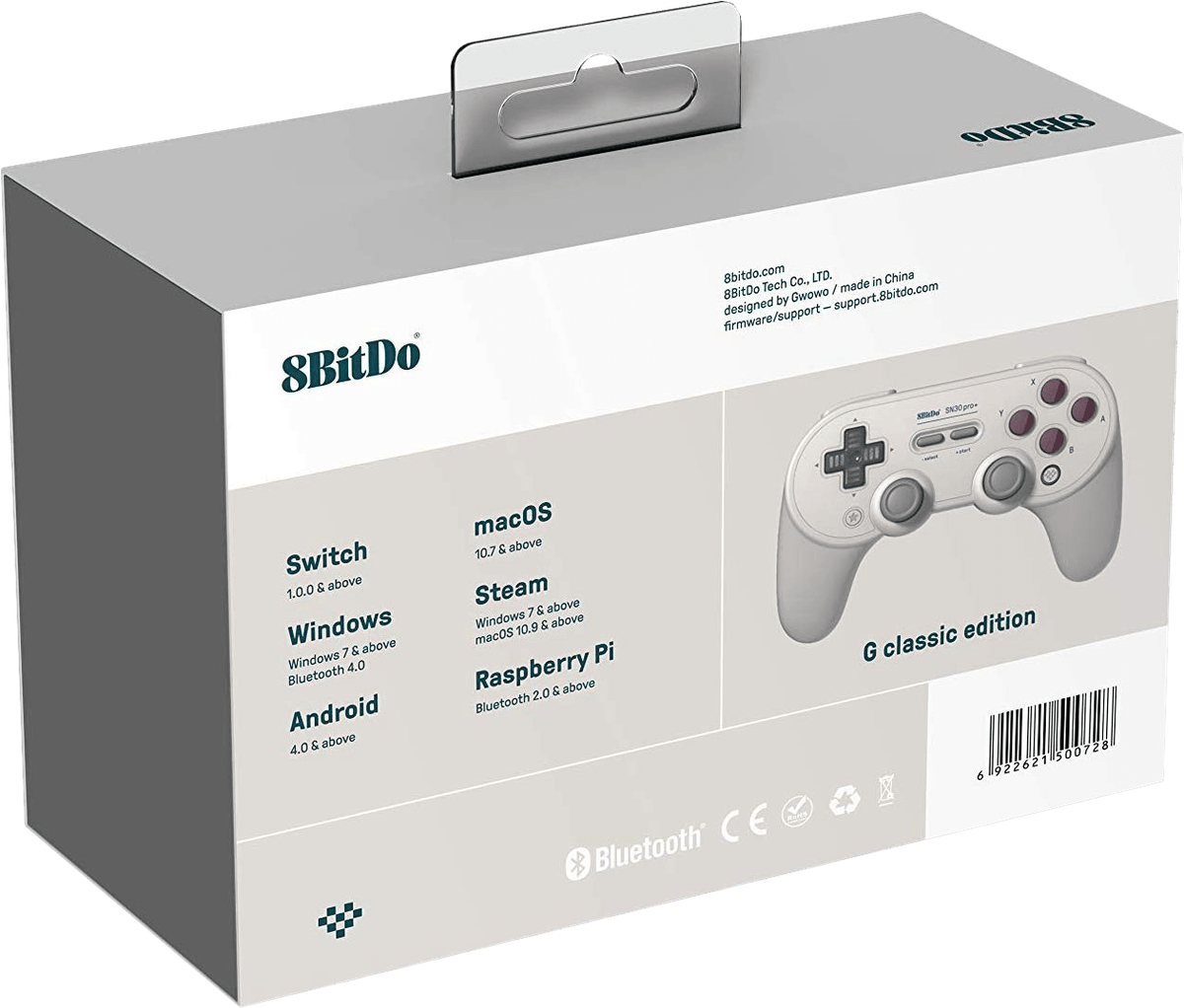 8Bitdo SN30 Pro+ USB / Wireless Controller - G Classic (PC / Switch)(New) - 8bitdo 500G