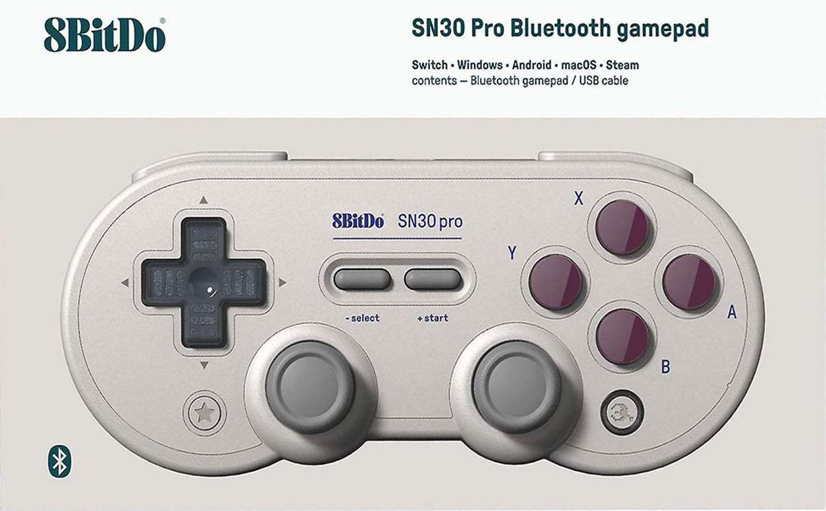 8Bitdo SN30 Pro USB / Wireless Controller - G Classic  (PC / Switch)(New) - 8bitdo 500G