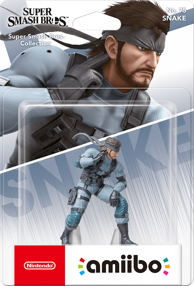 Amiibo Super Smash Bros. No. 75: Snake (New) - Nintendo 250G