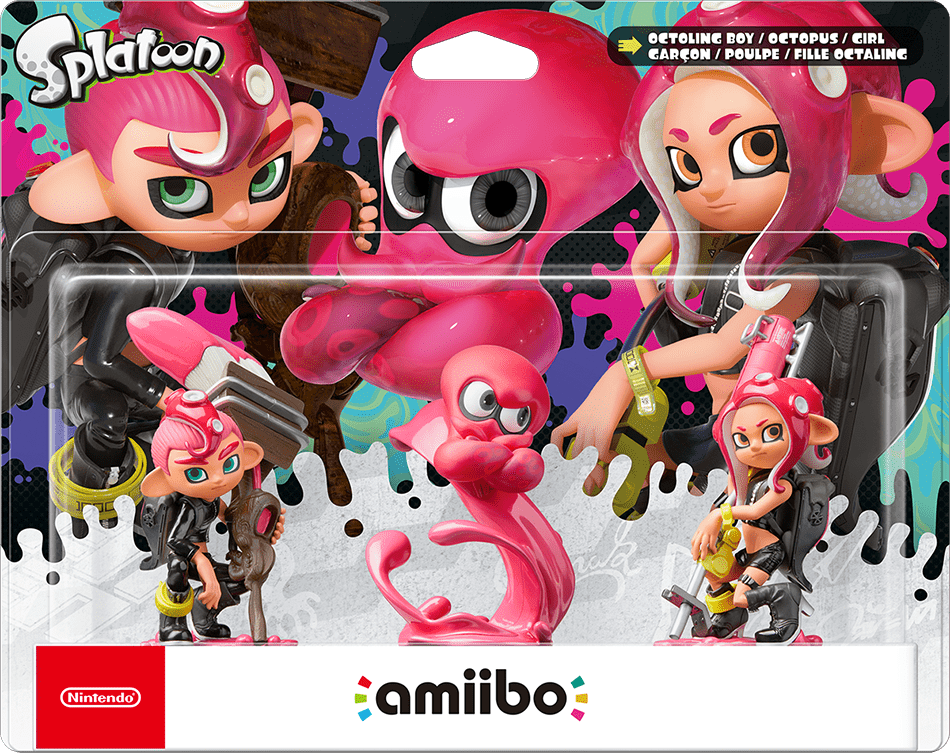 Amiibo Splatoon: Octoling Triple Pack (New) - Nintendo 700G