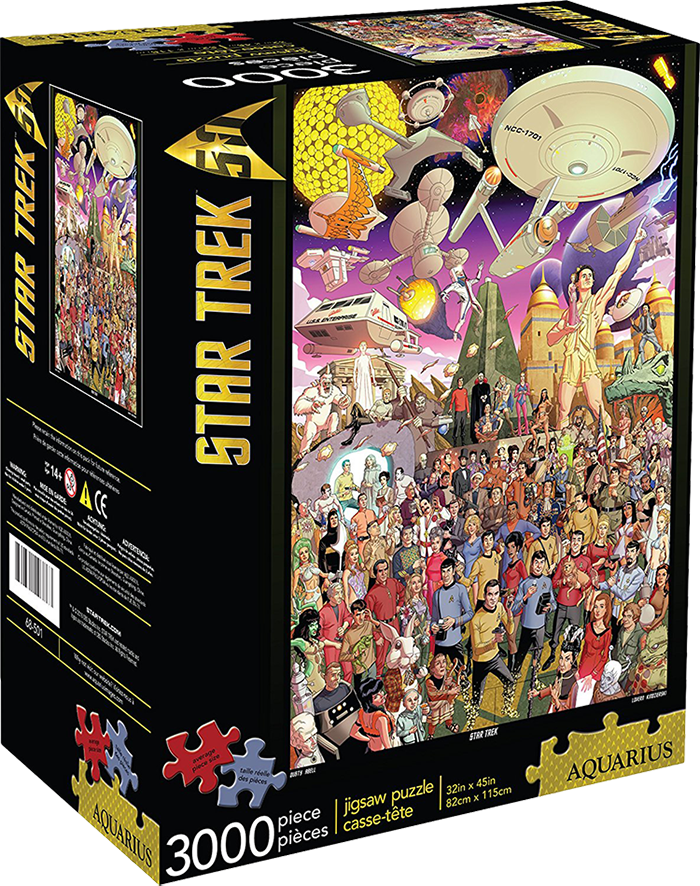 Star Trek - 50th Anniversary - 3000 Piece Puzzle (New) - Aquarius 2500G