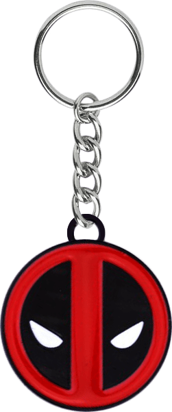Deadpool Symbol - Metal Keyring - Red & Black (New) - Various 50G