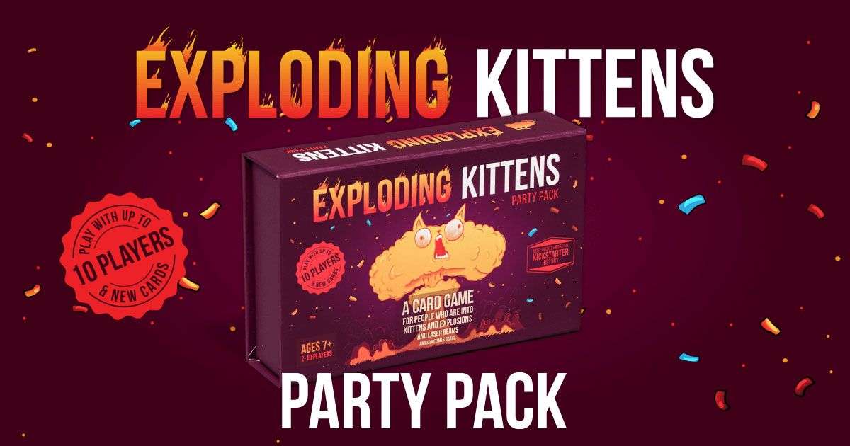 Exploding Kittens - Party Pack (New) - The Oatmeal 400G