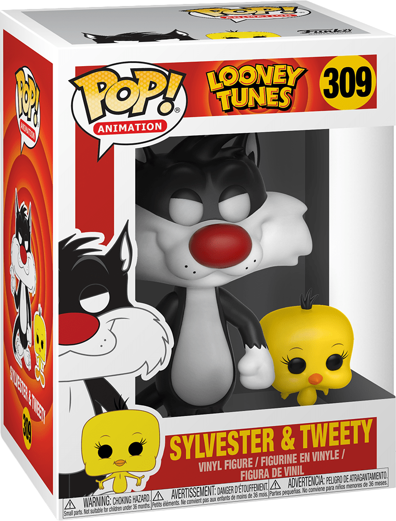 Funko Pop! Animation: Looney Tunes - Sylvester & Tweety Vinyl Figure (New) - Funko 300G
