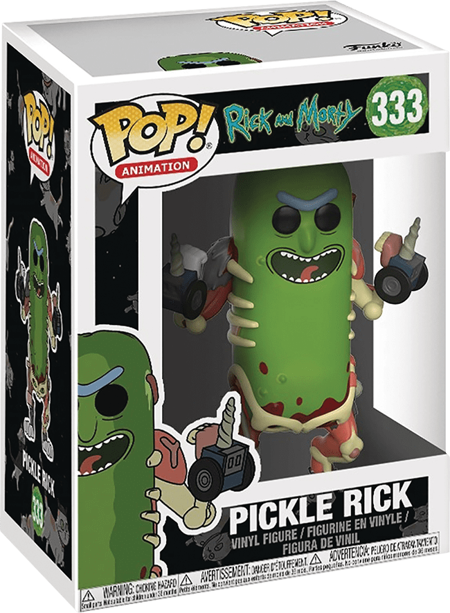 Funko Pop! Animation 333: Rick and Morty - Pickle Rick Vinyl Figure (New) - Funko 440G