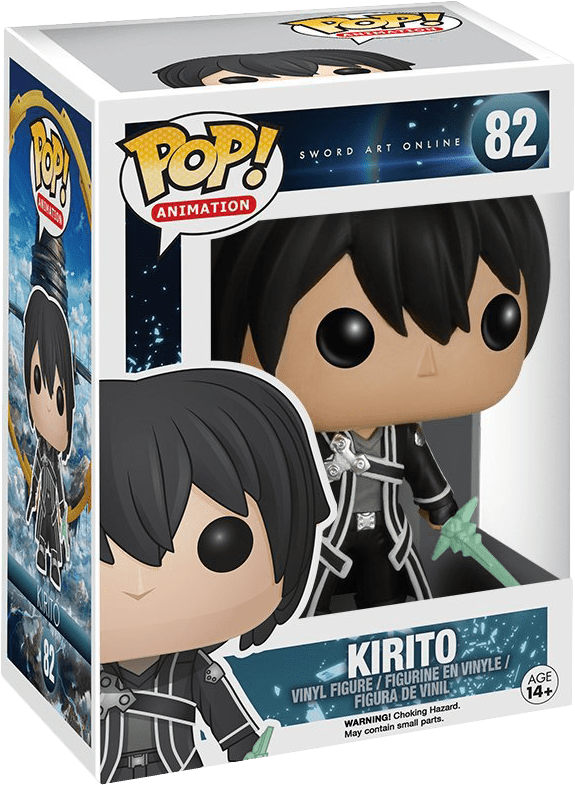 Funko Pop! Animation 82: Sword Art Online - Kirito Vinyl Figure (New) - Funko 440G