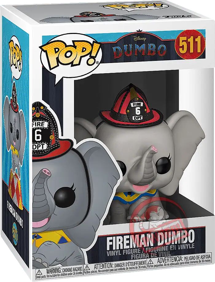 Funko Pop! Disney 511: Dumbo - Fireman Dumbo Vinyl Figure (New) - Funko 440G
