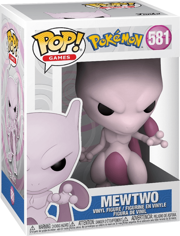 Funko Pop! Games 581: Pokemon - Mewtwo Vinyl Figure (New) - Funko 440G
