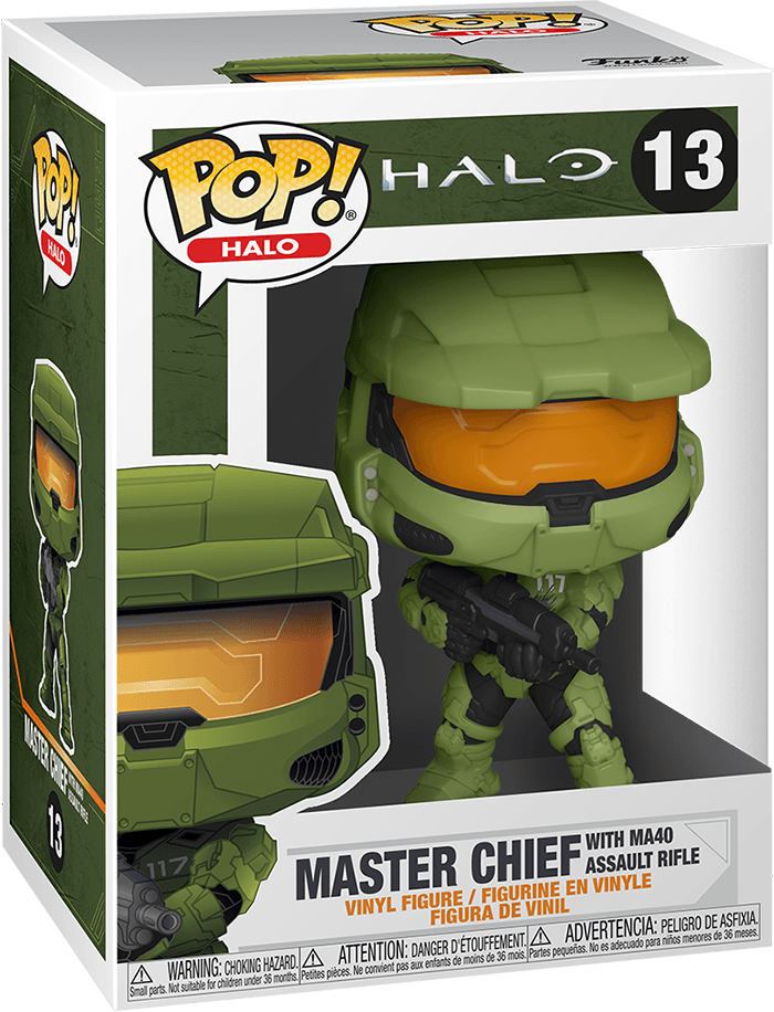 Funko Pop! Halo 13: Master Chief with MA40 Assault Rifle Vinyl Figure (New) - Funko 440G