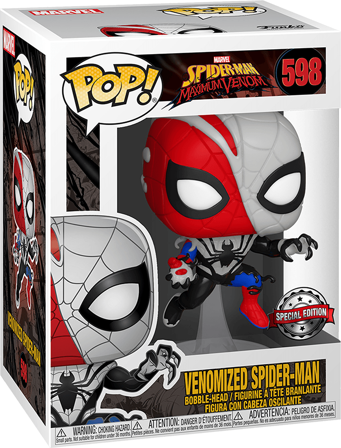 Funko Pop! Marvel 598: Spider-Man: Maximum Venom - Venomized Spider-Man Vinyl Bobble-Head (New) -