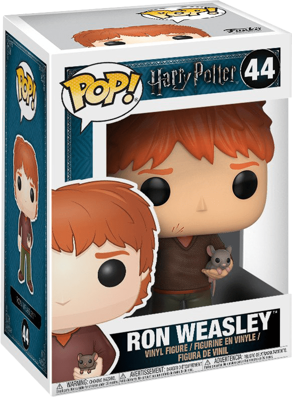 Funko Pop! Harry Potter 44 - Ron Weasley with Scabbers Vinyl Figure (New) - Funko 300G