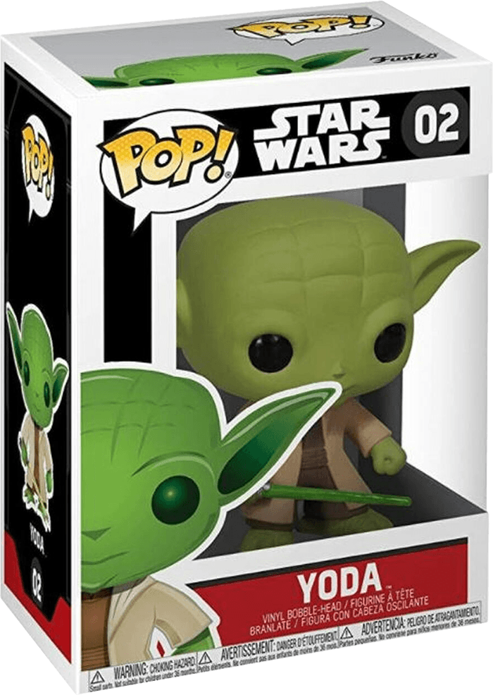 Funko Pop! Star Wars 02: Yoda Vinyl Bobble-Head (New) - Funko 440G