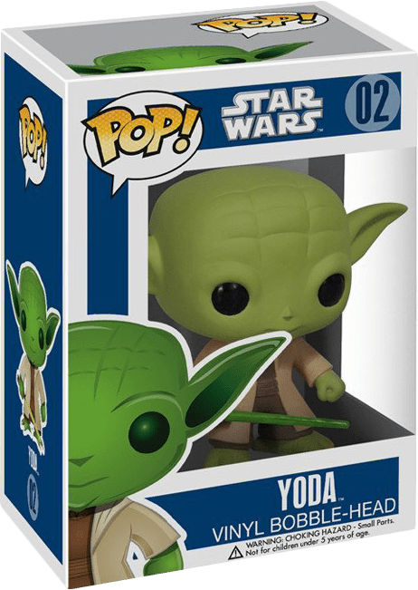 Funko Pop! Star Wars 02: Yoda Vinyl Bobble-Head (New) - Funko 440G