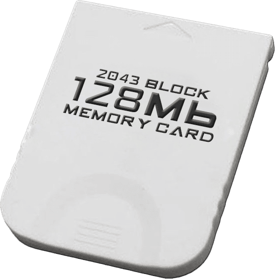 2043 Block GameCube Memory Card - Generic (128Mbit)(NGC)(New) - Various 20G