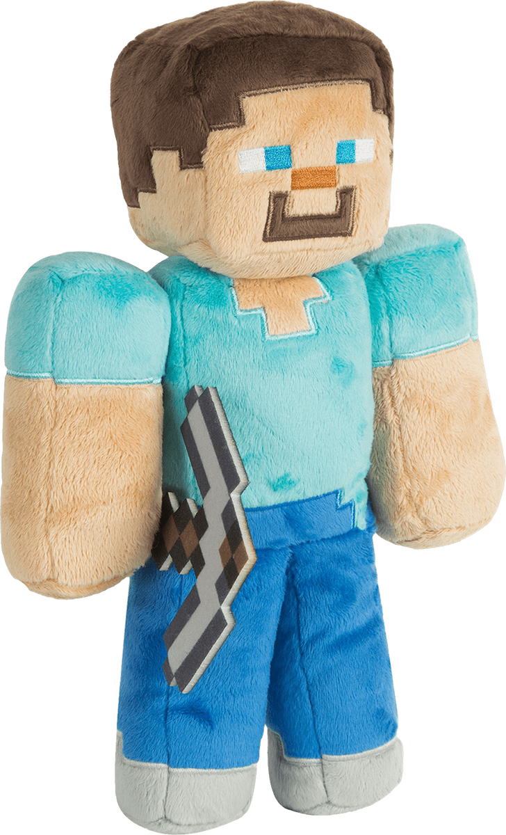 Minecraft - 12'' Steve Plush (New) - MR 100G