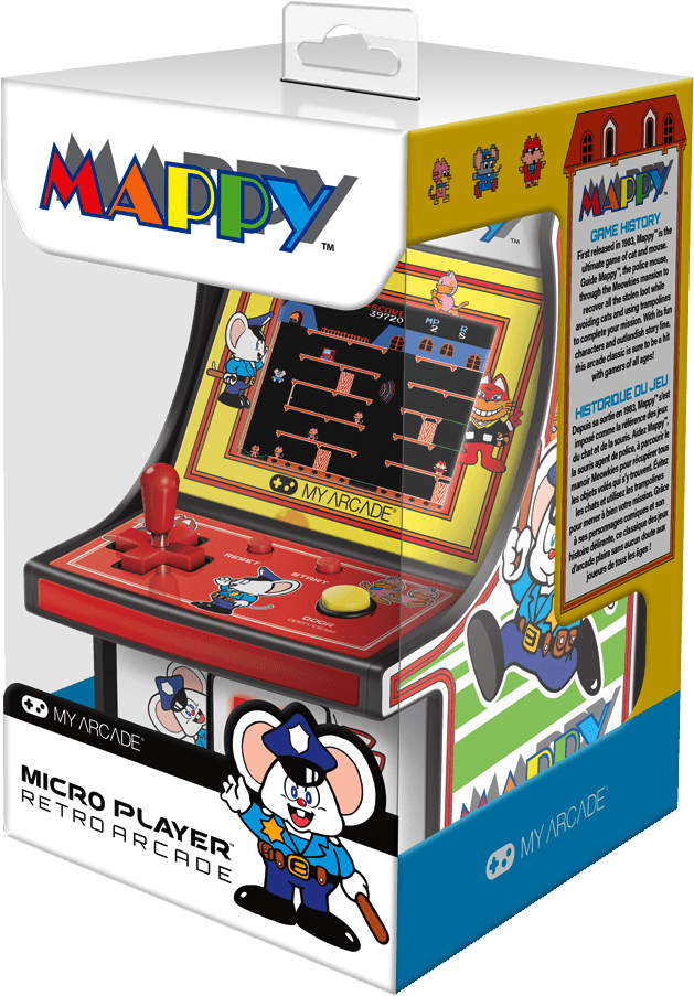 Micro Player Retro Arcade - Mappy (New) - My Arcade 1500G