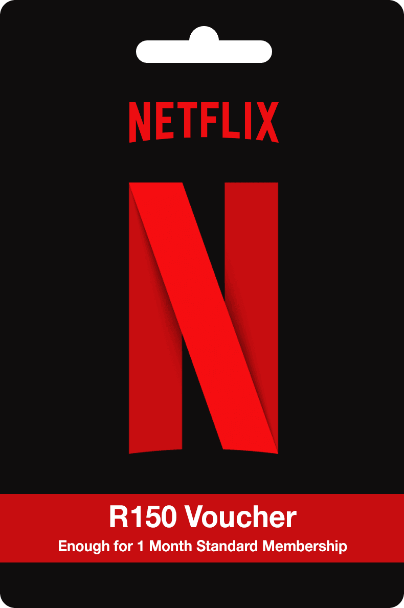 Netflix: R150 Voucher - Enough for 1 Month Standard Membership [Digital Code] - Netflix