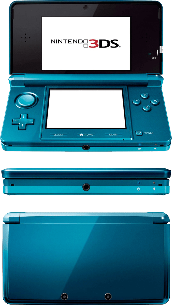 Nintendo 3DS Console - Aqua Blue (3DS)(Pwned) - Nintendo 550G
