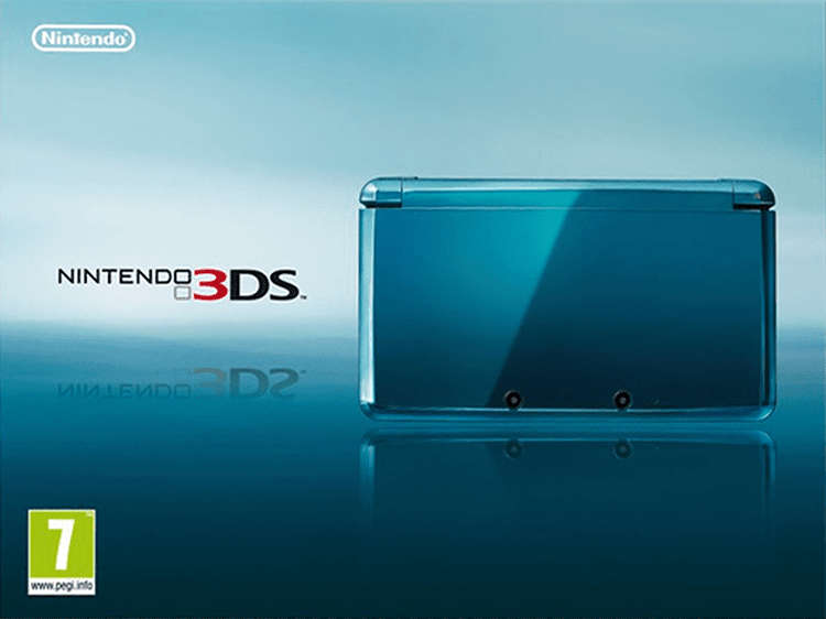 Nintendo 3DS Console - Aqua Blue (3DS)(Pwned) - Nintendo 550G