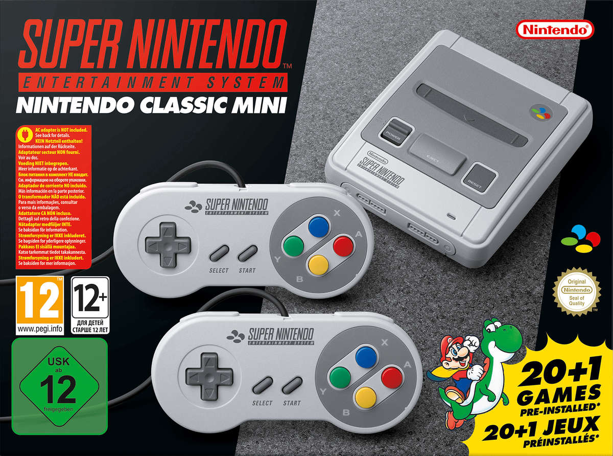 Nintendo Classic Mini 16-bit Super Nintendo Console (SNES)(New) - Nintendo 1000G