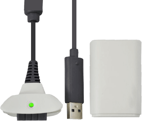 Play & Charge Kit - Generic White (Xbox 360)(New) - Various 175G