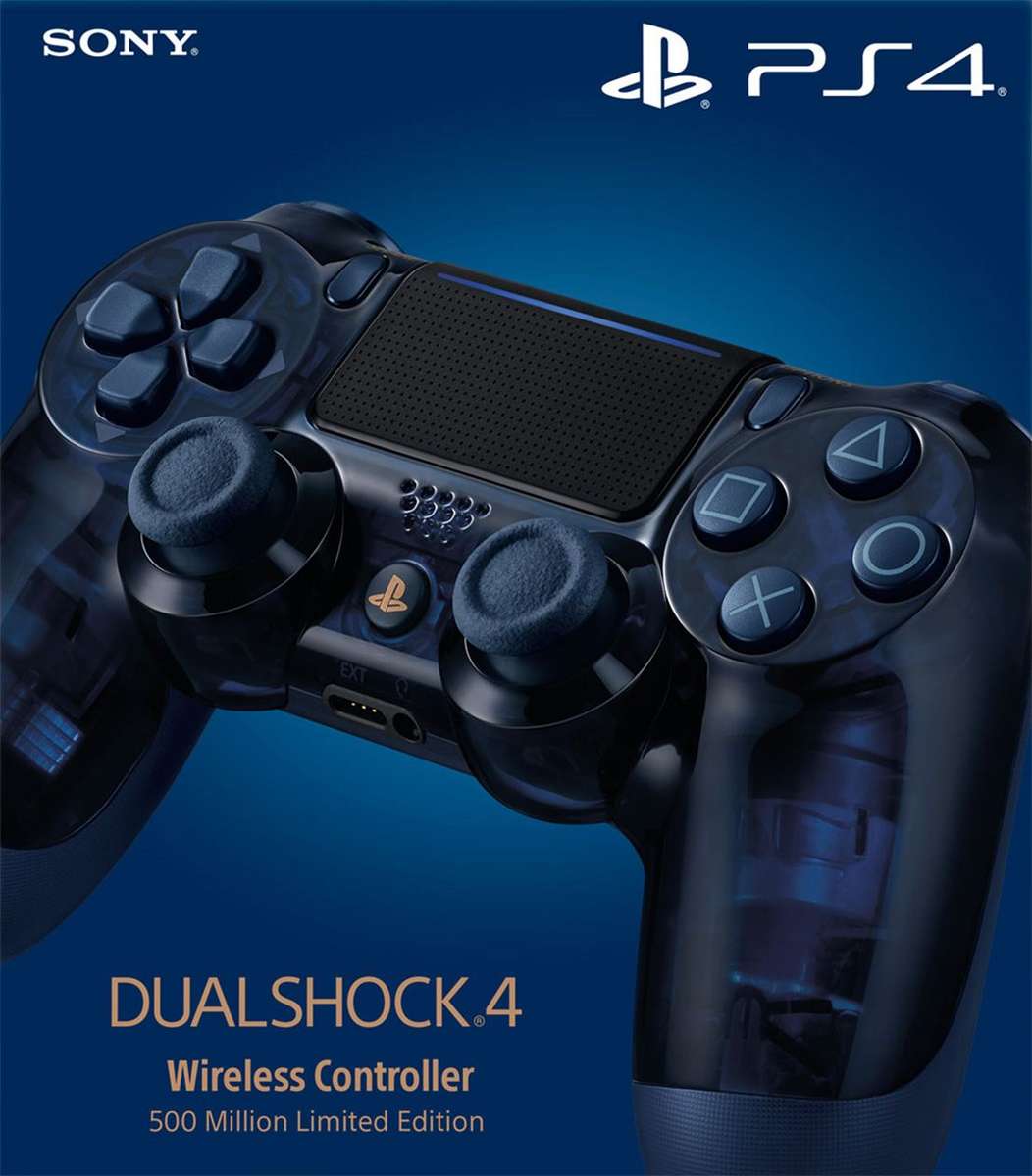PlayStation 4 DualShock 4 Controller v2 - Translucent Blue 500 Million Limited Edition (PS4)(New) -