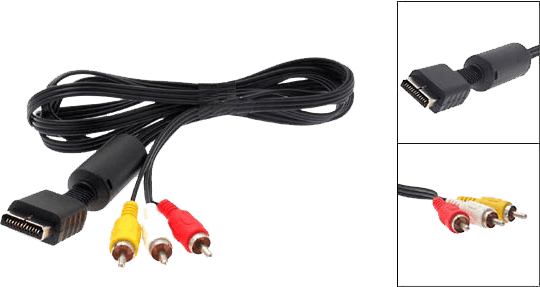 PlayStation A/V to RCA Cable - Generic (AV)(PS1 / PS2 / PS3) - Sony (SIE / SCE) 100G