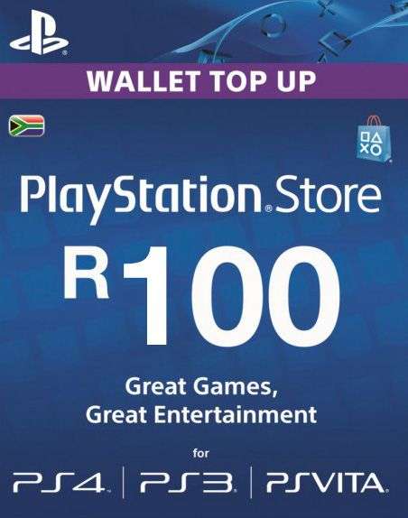 PlayStation Network Card: R100 PSN Wallet Top Up [Digital Code] - Sony (SIE / SCE)