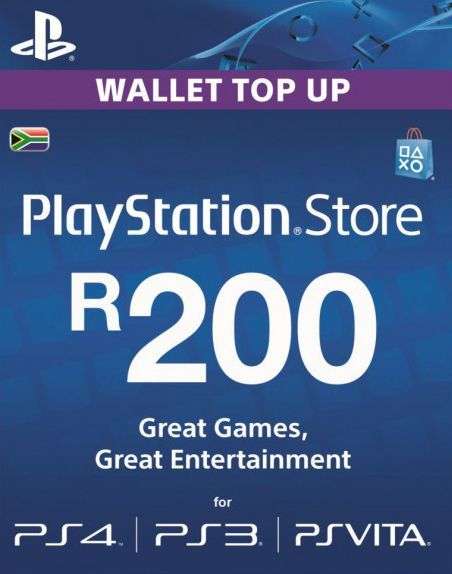 PlayStation Network Card: R200 PSN Wallet Top Up [Digital Code] - Sony (SIE / SCE)