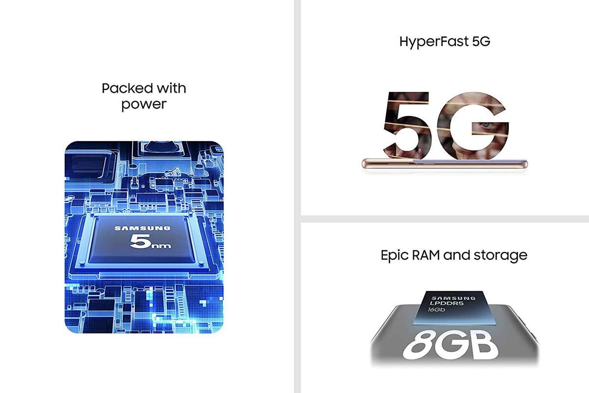 Samsung Galaxy S21 Plus 5G - 256GB Phantom Black (New) - Samsung 1000G