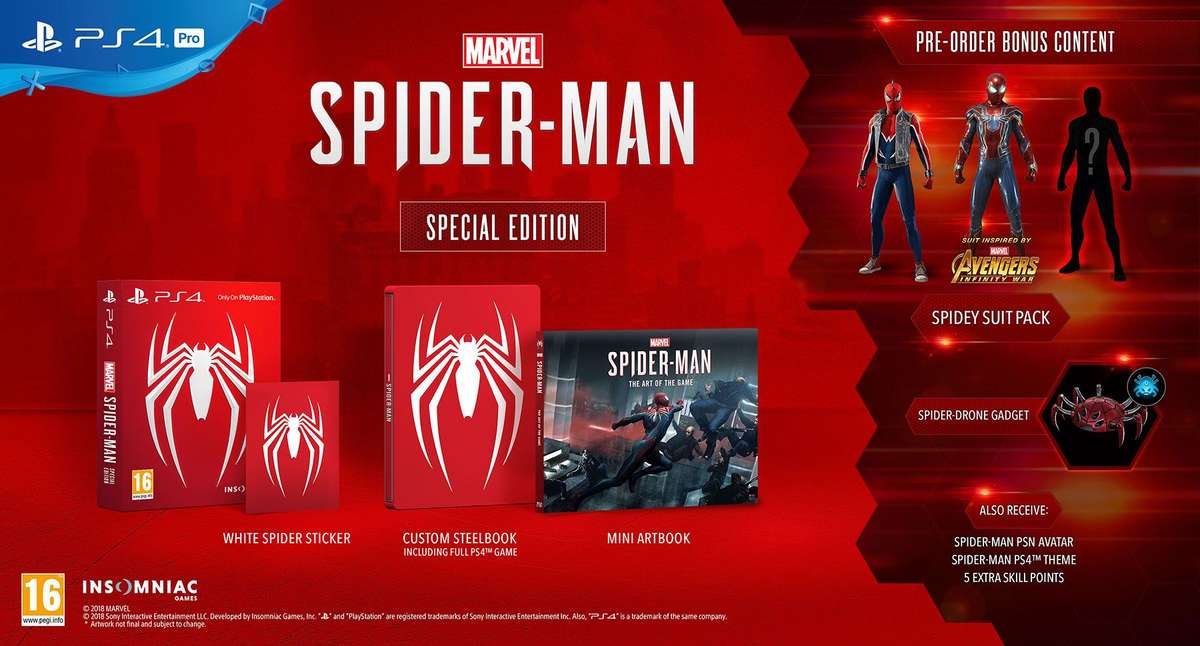 Spider-Man - Special Edition (2018)(PS4)(New) - Sony Computer Entertainment 1500G