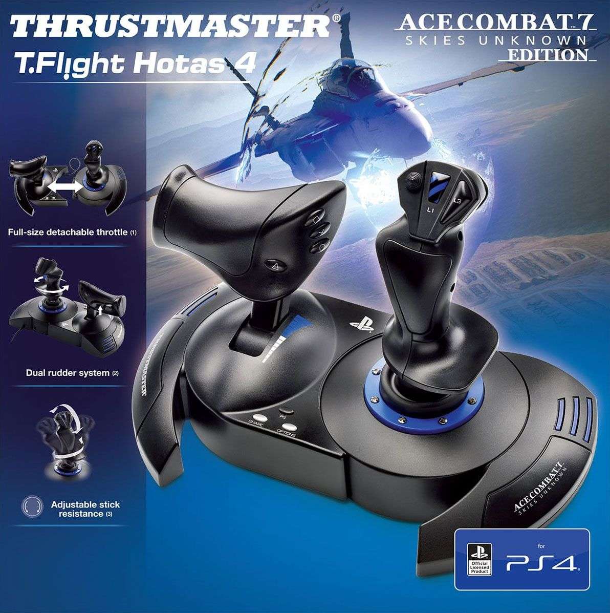 T.Flight Hotas 4 - Ace Combat 7: Skies Unknown Edition (PC / PS4)(New) - Thrustmaster 3000G