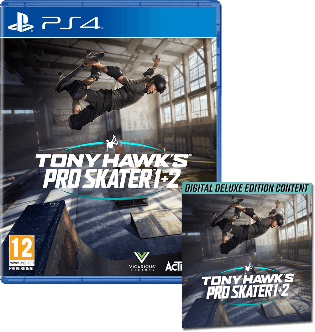Tony Hawk's Pro Skater 1+2 - Deluxe Edition (PS4)(New) - Activision 90G
