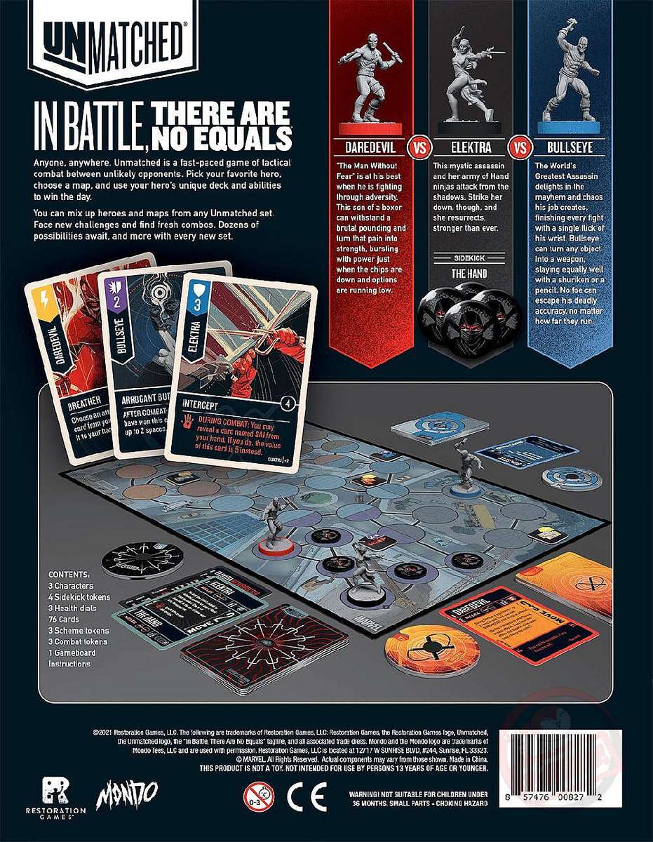 Unmatched - Hell's Kitchen (New) - Restoration Games 1200G