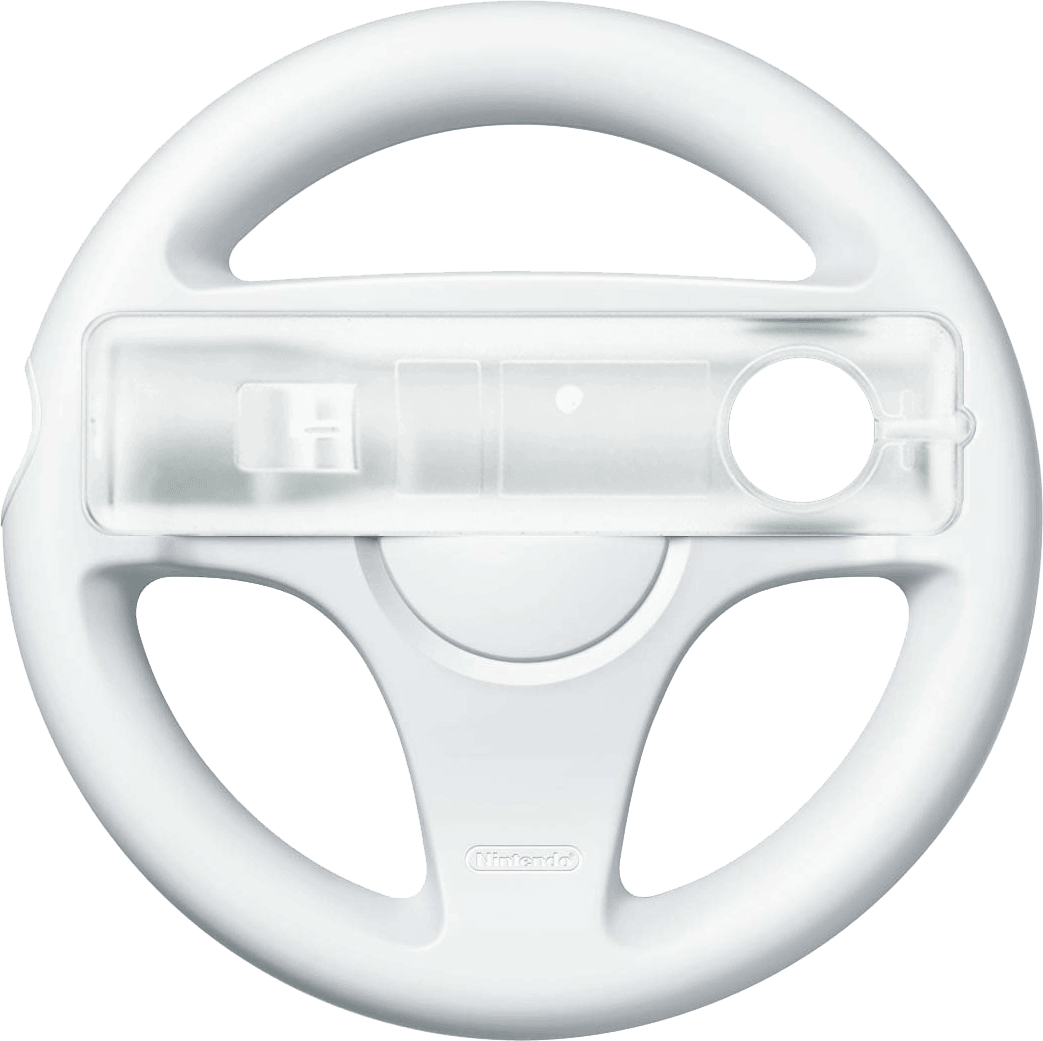 Wii Steering Wheel - White (Wii)(Pwned) - Nintendo 200G
