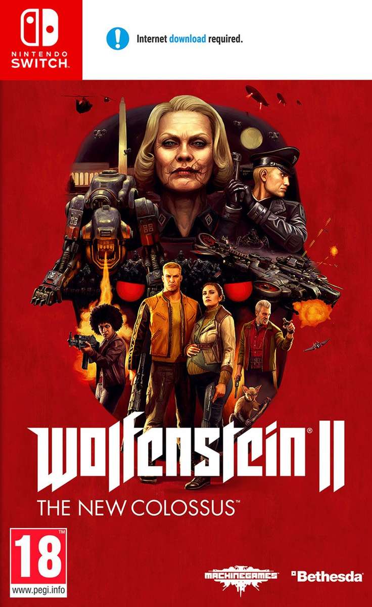 Wolfenstein II: The New Colossus (NS / Switch)(Pwned) - Bethesda Softworks 100G
