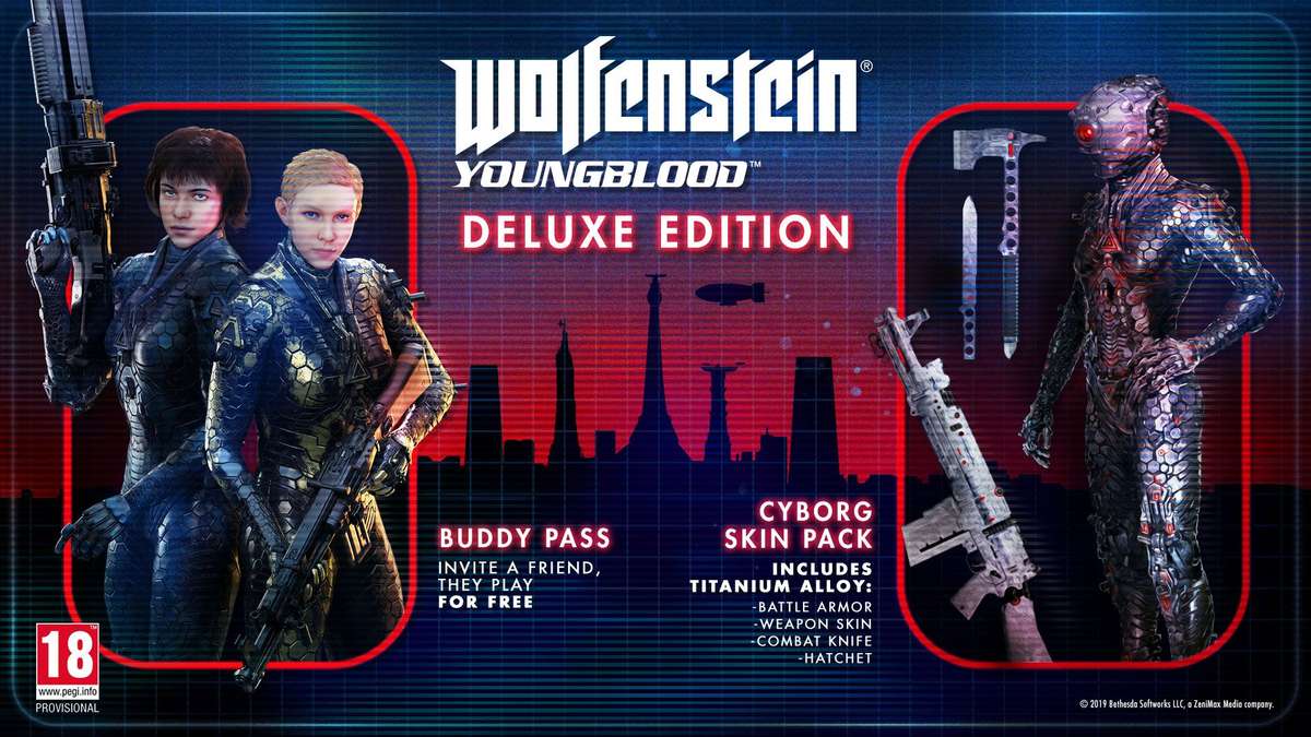 Wolfenstein: YoungBlood - Deluxe Edition (NS / Switch)(New) - Bethesda Softworks 100G