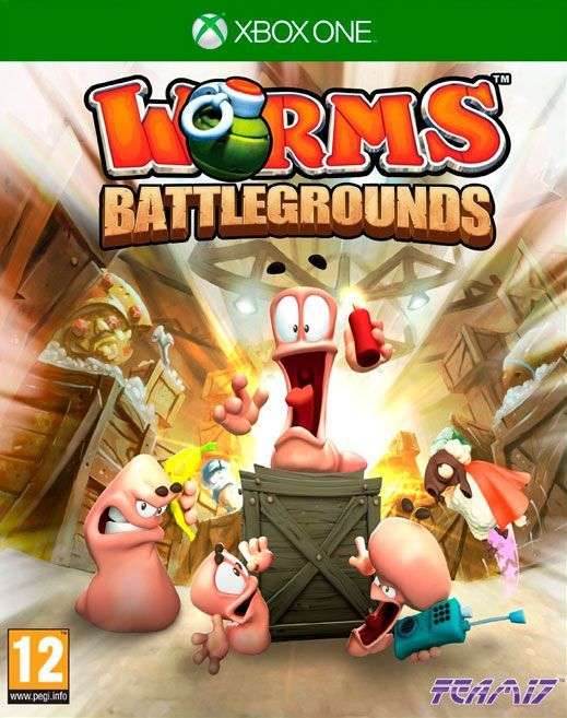 WORMS BATTLEGROUNDS (XBOX ONE) - Good condition !!!! - SAME DAY SHIPPING !!!