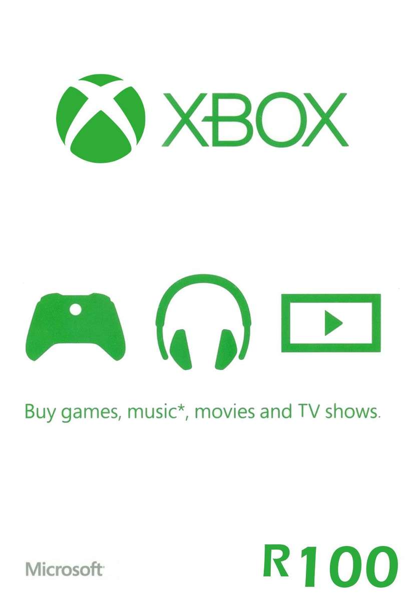 Xbox Live Gift Card - R100 [Digital Code] - Microsoft Game Studios