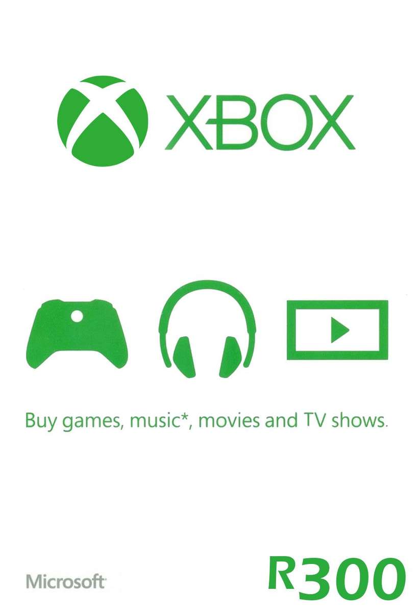 Xbox Live Gift Card - R300 [Digital Code] - Microsoft Game Studios