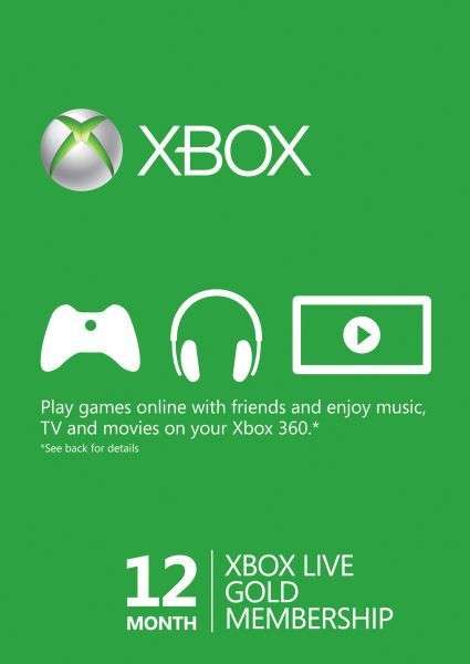 Xbox Live 12 Month Gold Membership [Digital Code] - Microsoft / Xbox Game Studios