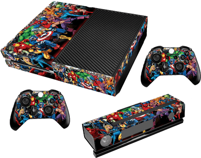 Xbox One Decal / Skin / Vinyl - Superheroes (Xbox One)(New) - Various 100G
