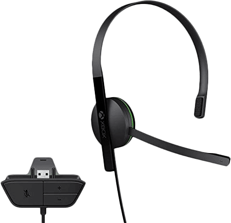 Xbox One Standard Wired Chat Headset (Including Inline Adapter)(Xbox One)(New) - Microsoft Game